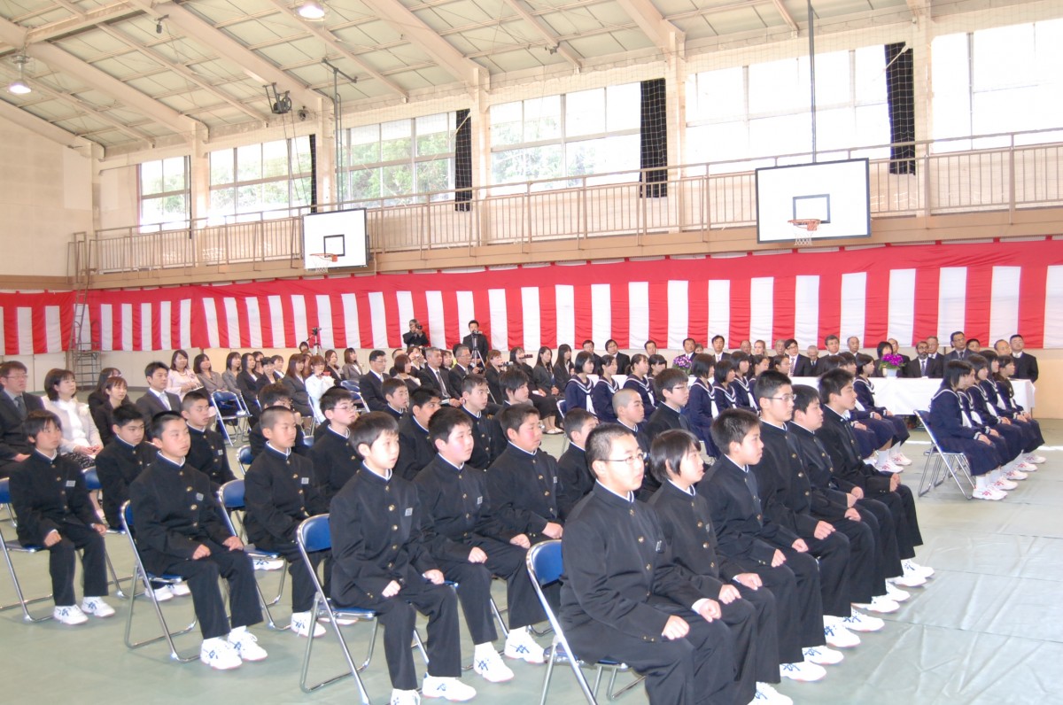 School Entrance Ceremony at Nakoso Junior High School in Iwaki City, Fukushima Prefecture