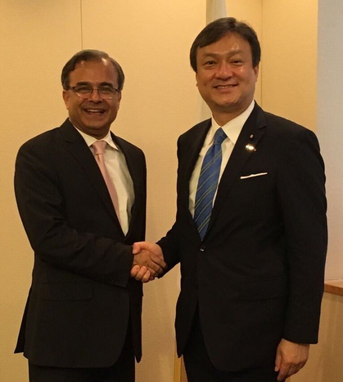 Ambassador called on H.E. Iwao Horii, Parliamentary Vice Minister for Foreign Affairs